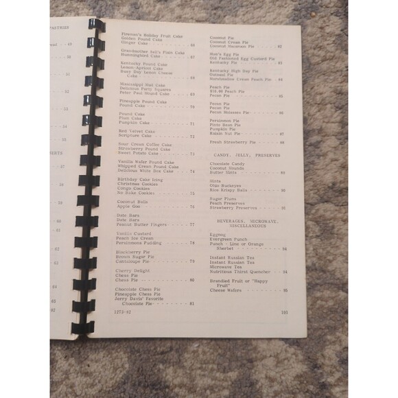 Oak Grove Moravian Church Cookbook Spiral Vintage 1982 Winston-Salem, NC - Picture 10 of 13